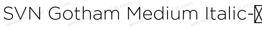 SVN Gotham Medium Italic字体转换